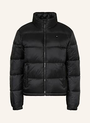 Tommy Jeans Prošívaná Bunda černá