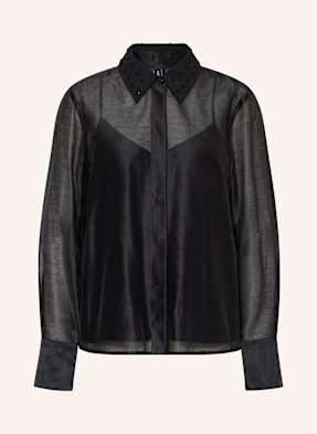 Marc Cain Hemdbluse Mit Schmucksteinen schwarz
