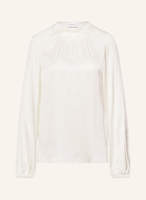 Comma Blusenshirt Sonja Aus Satin Mit Rüschen weiss
