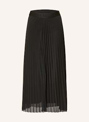 Comma Mesh-Rock Mit Plissees schwarz