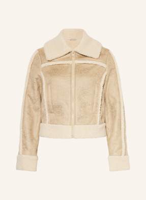Guess Jeans Jacke In Lederoptik beige
