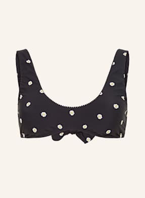 Seafolly Bralette Horní Díl Bikin Daisychain černá / bílá / žlutá