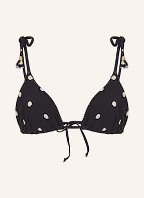 Seafolly Triangel-Bikini-Top Daisychain schwarz