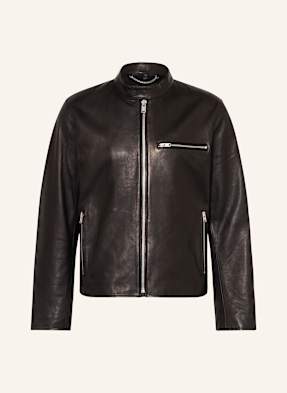 Belstaff Kožená Bunda Track Racer černá