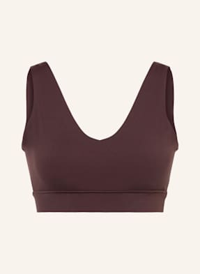 Sweaty Betty Sportovní Podprsenka Ultimate Studio Voop tmavě hnědá