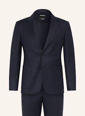 Zegna Oblek Drop 8 Tailored Fit tmavě modrá