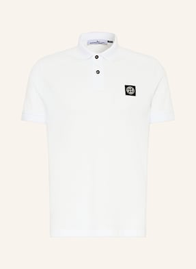 Stone Island Piqué-Poloshirt weiss