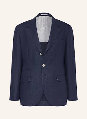 Brunello Cucinelli Leinen-Sakko Leisure Fit blau