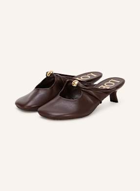 Loewe Mules Pebble braun