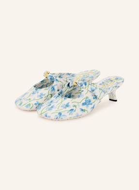 Loewe Mules Pebble weiss