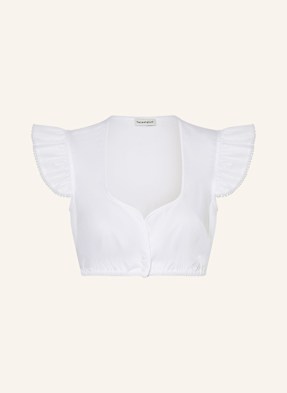 Heimatglück Tracht Dirndl Halenka Hanni bílá