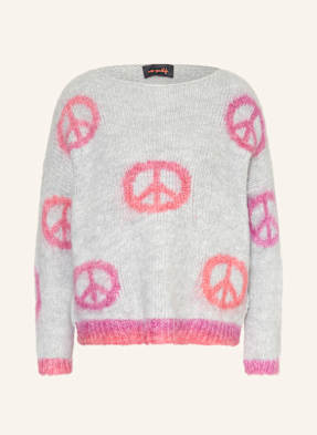 Miss Goodlife Pullover Mit Alpaka grau