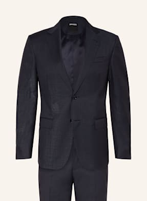 Zegna Oblek Tailored Fit tmavě modrá