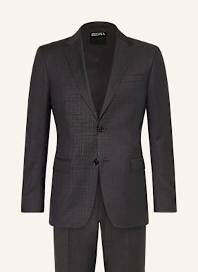 Zegna Oblek Extra Slim Fit tmavě šedá