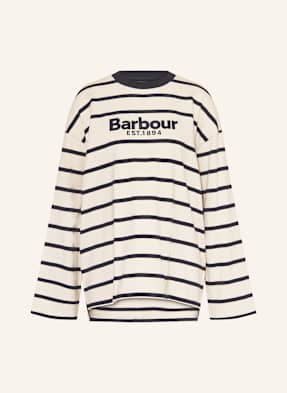 Barbour Oversized Mikina Maeve režná / tmavě modrá