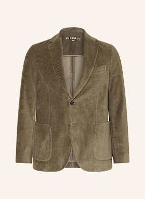 Circolo 1901 Manšestrové Sako Slim Fit olivová