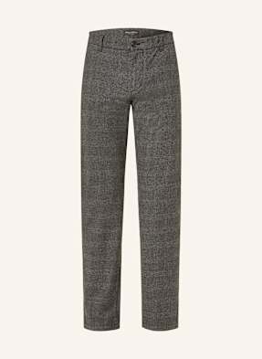 Marc O'polo Flanelové Chino Kalhoty Shaped Fit šedá / černá