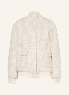 Guess Bouclé-Blouson Perinne Mit Glitzergarn weiss