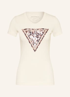 Guess T-Shirt Mit Nieten weiss