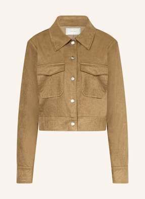 Neo Noir Kastenjacke Tamari In Lederoptik braun