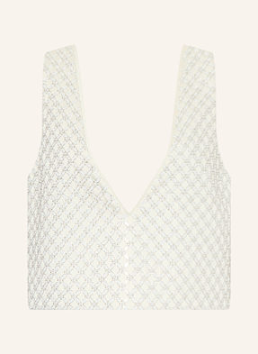 Dorothee Schumacher Top Sparkling Statement S Flitry A Ozdobnými Kamínky režná