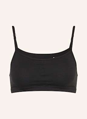 Super.Natural Funkční Bustier Podprsenka Cosy Bra S Příměsí Merino Vlny černá