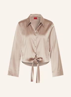 Hugo Satinbluse Errika beige