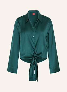 Hugo Satinbluse Errika gruen