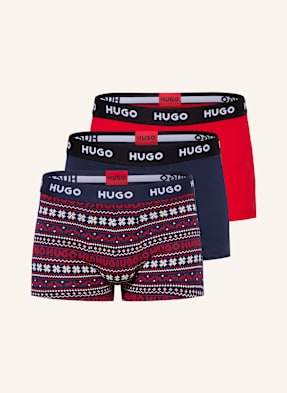 Hugo 3er-Pack Boxershorts rot