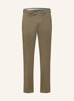 Hiltl Chino Kalhoty Slim Fit olivová