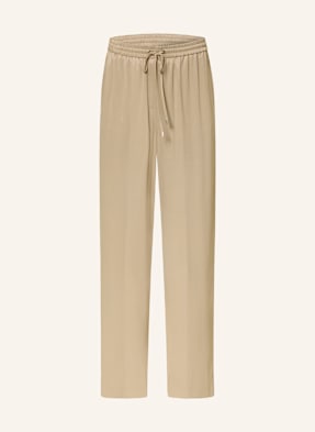 Boss Marlenehose Tavati Aus Satin beige