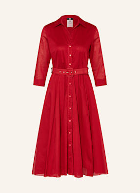 Riani Hemdblusenkleid Mit 3/4-Arm rot