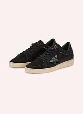 Golden Goose Sneaker Ball Star Mit Schmucksteinen schwarz