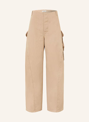 Alaïa Cargo Kalhoty béžová