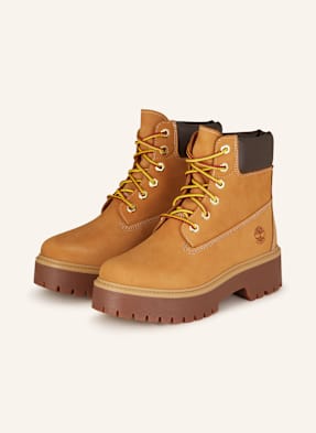 Timberland Šněrovací Boty Stone Street 6 Inch tmavě oranžová