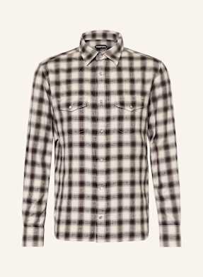 Tom Ford Hemd Regular Fit braun