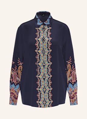 Etro Hemdbluse Aus Seide blau