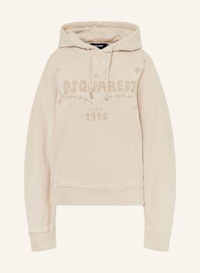 dsquared2 Mikina S Kapucí Field béžová
