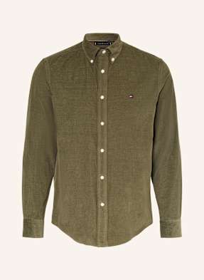 Tommy Hilfiger Cordhemd Regular Fit gruen