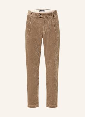 Tommy Hilfiger Manšestrové Chino Kalhoty Harlem Relaxed Tapered Fit černošedá