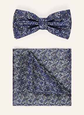 Paul Set: Fliege Und Einstecktuch blau