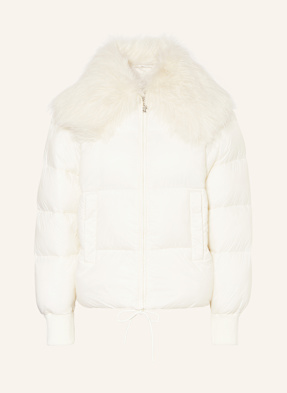Hugo Schlupfjacke Fuji Mit Abnehmbarem Kunstfell weiss
