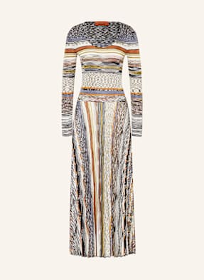 Missoni Šaty S Plisováním šedá / velbloudí / režná
