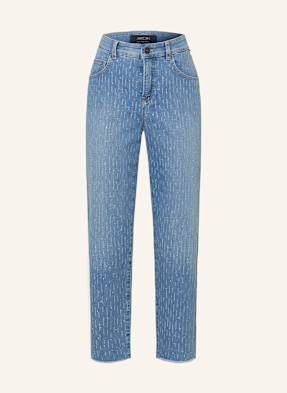 Marc Cain Straight Jeans Roha Mit Schmucksteinen blau