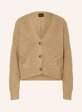 Boss Strickjacke Fortellini Mit Alpaka braun