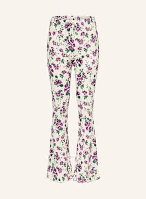 Dolce & Gabbana Žerzejové Kalhoty režná / fialová / zelená