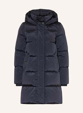 Woolrich Péřový Kabát Kelly tmavě modrá