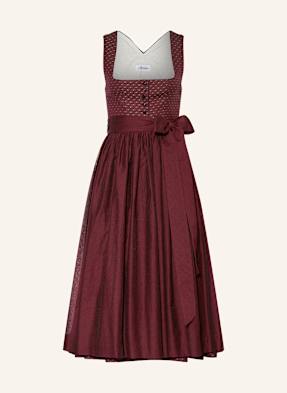 Grasegger Dirndl Brianna tmavě červená / béžová / krémová