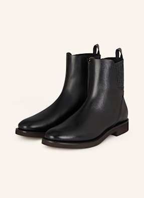 Brunello Cucinelli Chelsea-Boots Mit Schmucksteinen schwarz