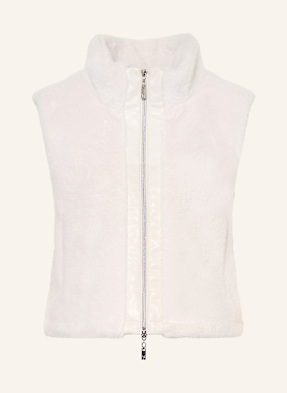Monari Kunstfell-Weste weiss